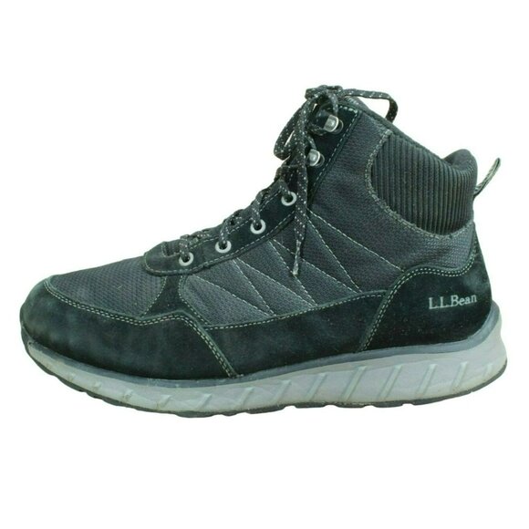LL Bean Snow Sneaker 5 Black Suede Waterproof Winter Boots Size 11 Wide main image 7